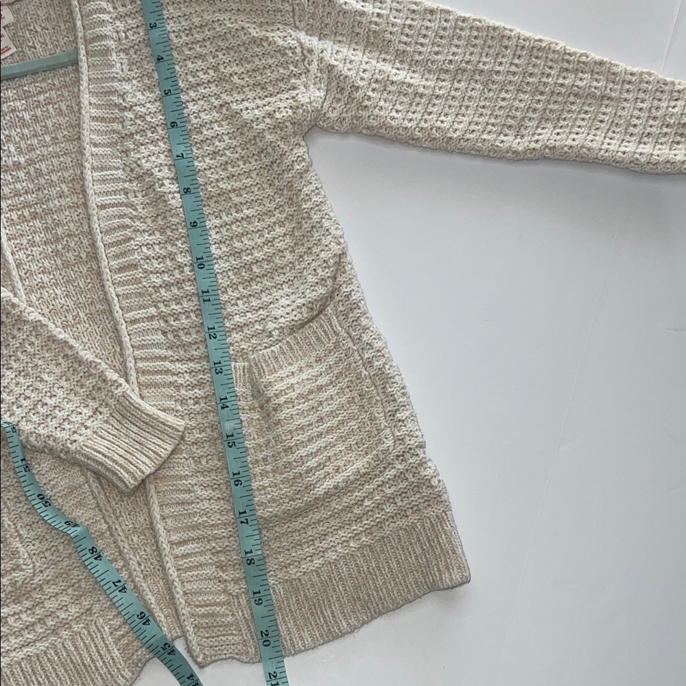 Cat & Jack Cream Textured Cardigan Girls size 4/5 - Picture 6 of 6